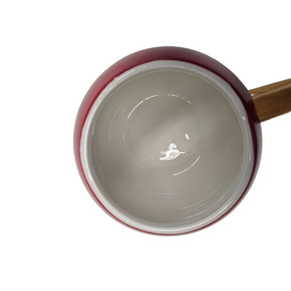 Harry & David Holiday Mug Red White Stars Ceramic Christmas Ornament Coffee Cup - Picture 5 of 8